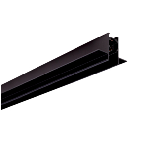 Kép 1/2 - VIOKEF 02/0202-1 Magnetic 48V-os sínelem süllyesztett, 1 méter, 5.3 cm magas, 2 db végzáróval és búrával, fekete
