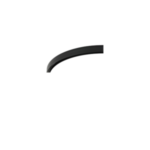 Kép 1/3 - VIOKEF 02/0400-C Magnetic CURVY 48V-os íves sínelem falon kívűli, negyed kör, Ø 90 cm, fekete