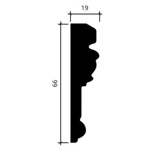 Kép 3/3 - Gaudi Decor 1.51.314 fali díszléc (2000 x 66 x 19 mm)