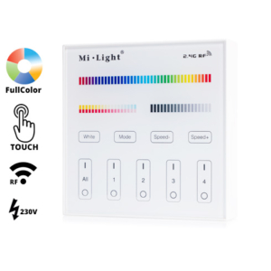 Kép 1/3 - Group Control RGB+CCT Fali FullColor szabályzó panel, T4: 230V (16376)