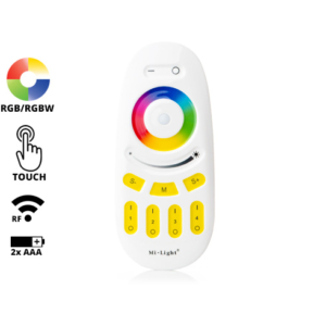 Kép 1/3 - Group Control RGBW csoport (zóna) távirányító RGB+fehér LED szalaghoz, sárga (7850)