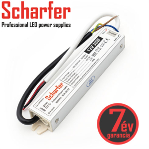 Kép 1/6 - Scharfer Vízálló LED tápegység 12 Volt (30W/2.5A) IP67