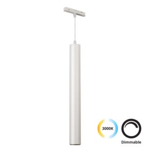 Kép 1/2 - VIOKEF 4244202 Magnetic 48V-os sínrendszeres függesztett LED lámpa, 12W, 3000K, 761 lm, 16.5 cm, fehér, dimmelhető