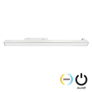 Kép 1/2 - VIOKEF 4244304S Magnetic 48V-os sínrendszeres lineáris LED lámpa, 21W, 3000K, 1685 lm, 60 cm, fehér