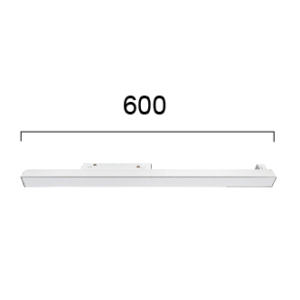 Kép 2/2 - VIOKEF 4244304 Magnetic 48V-os sínrendszeres lineáris LED lámpa, 22W, 3000K, 802 lm, 60 cm, fehér, dimmelhető