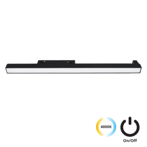 Kép 1/2 - VIOKEF 4244311S Magnetic 48V-os sínrendszeres lineáris LED lámpa, 23W, 4000K, 1841 lm, 60 cm, fekete