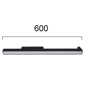 Kép 2/2 - VIOKEF 4244311S Magnetic 48V-os sínrendszeres lineáris LED lámpa, 23W, 4000K, 1841 lm, 60 cm, fekete