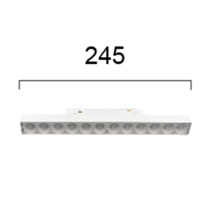 Kép 2/2 - VIOKEF 4244407 Magnetic 48V-os sínrendszeres lineáris LED lámpa, 14W, 3000K, 1041 lm, 24.5 cm, fehér, dimmelhető