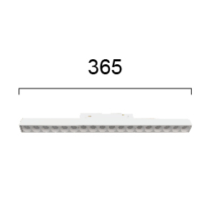 Kép 2/2 - VIOKEF 4244408 Magnetic 48V-os sínrendszeres lineáris LED lámpa, 21W, 3000K, 1250 lm, 36.5 cm, fehér, dimmelhető