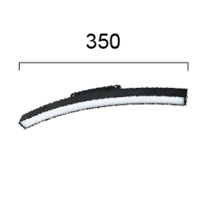 Kép 3/3 - VIOKEF 4282100 Magnetic CURVY 48V-os íves sínrendszeres lineáris LED lámpa, 12W, 3000K, 516 lm, 35 cm, fekete