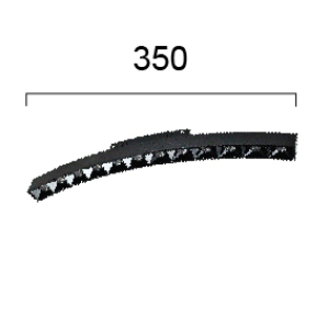 Kép 2/3 - VIOKEF 4282200 Magnetic CURVY 48V-os íves sínrendszeres lineáris LED lámpa, 13W, 3000K, 655 lm, 35 cm, fekete