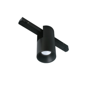 Kép 1/2 - VIOKEF 4314300 Magnetic 48V-os sínrendszeres spot LED lámpa, 7W, 3000K, 386 lm, Ø 5.3 cm, fekete, dimmelhető