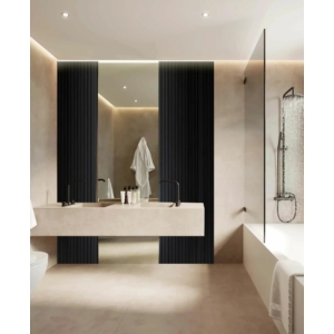 Kép 1/10 - Lamelio OLMO lamella panel, fekete, 12.2 x 270 cm