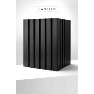 Kép 7/10 - Lamelio OLMO lamella panel, fekete, 12.2 x 270 cm