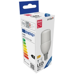 Kép 2/3 - Avide LED Bright Stick izzó T37 7W E14 6400K, 806 lumen