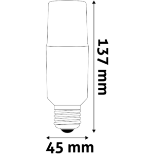 Kép 5/5 - Avide LED Bright Stick izzó T45 13.5W E27 6400K, 1521 lm (K)