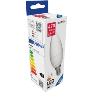 Kép 2/3 - Avide LED Candle 4.5W E14 6400K, 470 lumen
