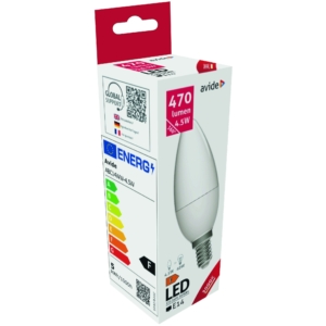 Kép 2/4 - Avide LED Candle 4.5W E14 3000K, 470 lumen