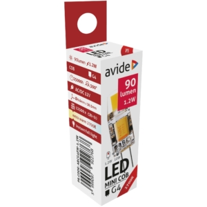 Kép 2/4 - Avide LED 1.2W G4 COB EW 2700K (K)