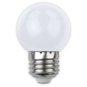 Kép 2/3 - Avide Dekor LED fényforrás G45 1W E27 Fehér (K)