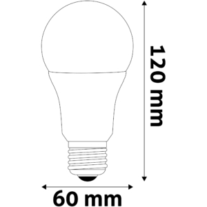 Kép 4/4 - Avide LED Globe izzó A60 11W E27 4000K, 1055 lm, dimm.