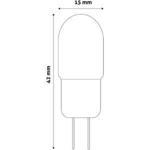 Kép 5/6 - Avide LED 2.5W G4 160° WW 3000K, 200 lumen (K)