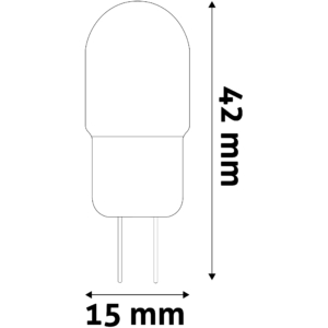 Kép 6/6 - Avide LED 2.5W G4 160° WW 3000K, 200 lumen (K)