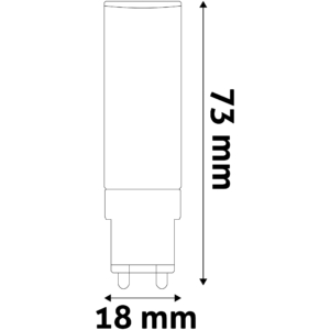 Kép 5/5 - Avide LED 7W G9 220° NW 4000K fekvő dobozos