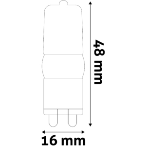Kép 6/6 - Avide LED 2.5W G9 160° WW 3000K