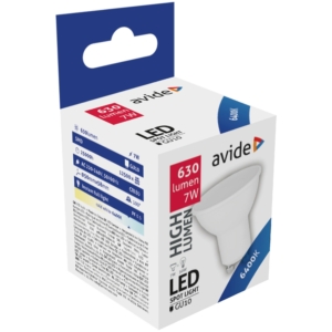 Kép 2/5 - Avide LED fényforrás 7W GU10, 6400K, 630 lm (K)