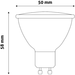 Kép 3/5 - Avide LED fényforrás 7W GU10, 6400K, 630 lm (K)