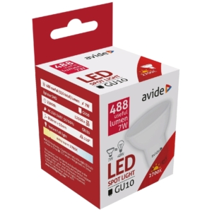 Kép 2/5 - Avide LED fényforrás 7W GU10, 2700K, 600 lm (K)