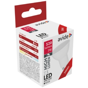 Kép 2/4 - Avide LED fényforrás 7W GU10, 3000K, 520 lm, dimmelhető (K)