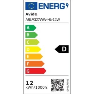 Kép 3/3 - Avide LED Filament fényforrás 12W E27 2700K, A70, 1800 lumen