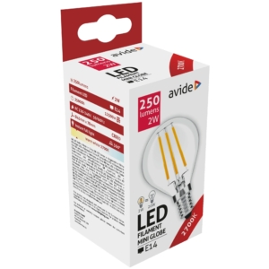 Kép 2/5 - Avide LED Filament Mini Globe 2W E14 360° WW 2700K