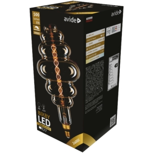 Kép 1/4 - Avide LED Jumbo Filament Bixby Amber 8W E27 2400K dimmelhető, 500 lumen