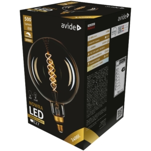 Kép 1/4 - Avide LED Jumbo Filament Nowra Amber 8W E27 2400K dimmelhető, 500 lumen