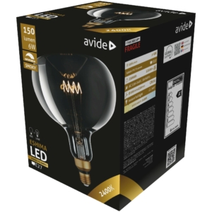 Kép 1/4 - Avide LED Jumbo Filament Eshima Smoky 6W E27 2400K dimmelhető, 150 lumen