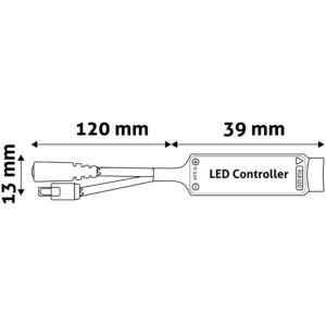 Kép 3/4 - Avide LED Szalag 12V 72W RGB 24 Gombos IR Távirányító és Vezérlő, 6A