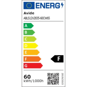 Kép 3/3 - Avide LED Szalag 12V 12W 6400K IP65 5m, 2835-60, 1200 lumen, 5m