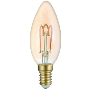 Kép 2/4 - Avide LED Soft Filament izzó Candle 3W E14 360° EW 2700K (K)