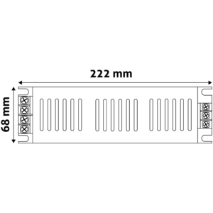 Kép 2/2 - Avide LED Szalag 12V 200W IP20 Slim Tápegység (K)