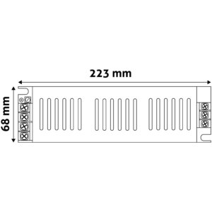 Kép 2/2 - Avide LED Szalag 12V 250W IP20 Slim Tápegység (K)