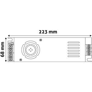 Kép 2/2 - Avide LED Szalag 12V 360W IP20 Slim Tápegység