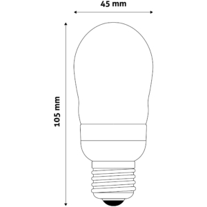 Kép 4/5 - Avide LED Globe Mini B45 6W E27 2700K, 530 lm