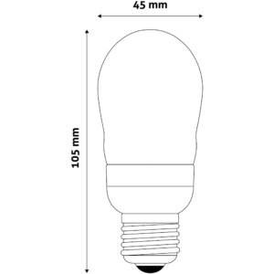 Kép 4/6 - Avide LED Globe Mini B45 6W E27 3000K, 540 lm