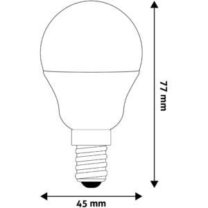 Kép 4/5 - Avide LED Globe Mini G45 2.5W E14 6400K