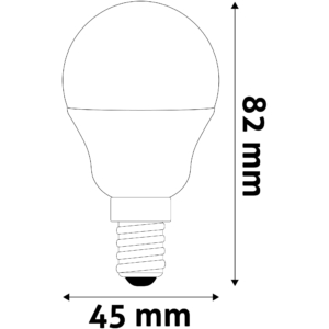 Kép 4/4 - Avide LED fényforrás G45 6.5W E14, 2700K, 806 lumen