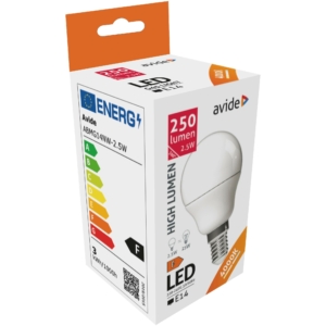 Kép 2/5 - Avide LED Globe Mini G45 2.5W E14 4000K