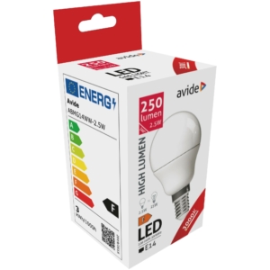 Kép 2/5 - Avide LED Globe Mini G45 2.5W E14 3000K